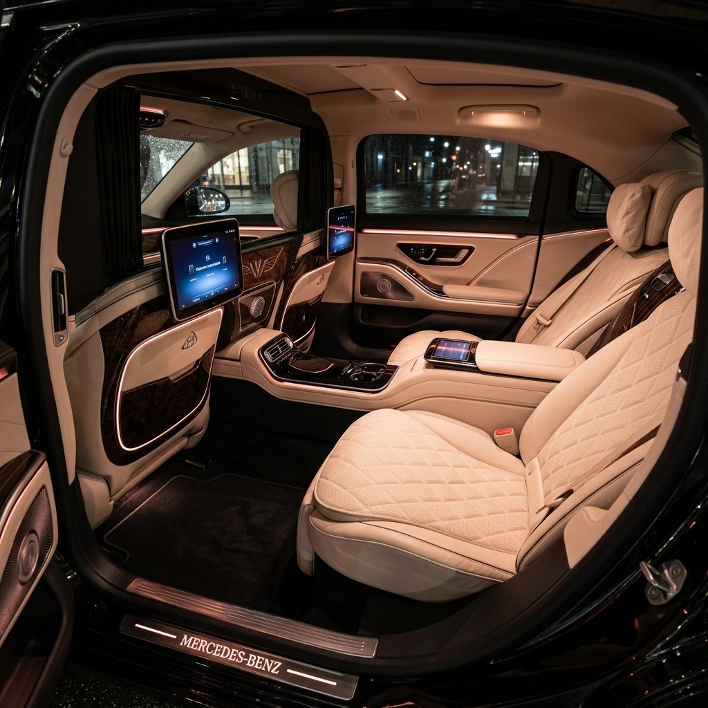 Azeon private gala chauffeur interior